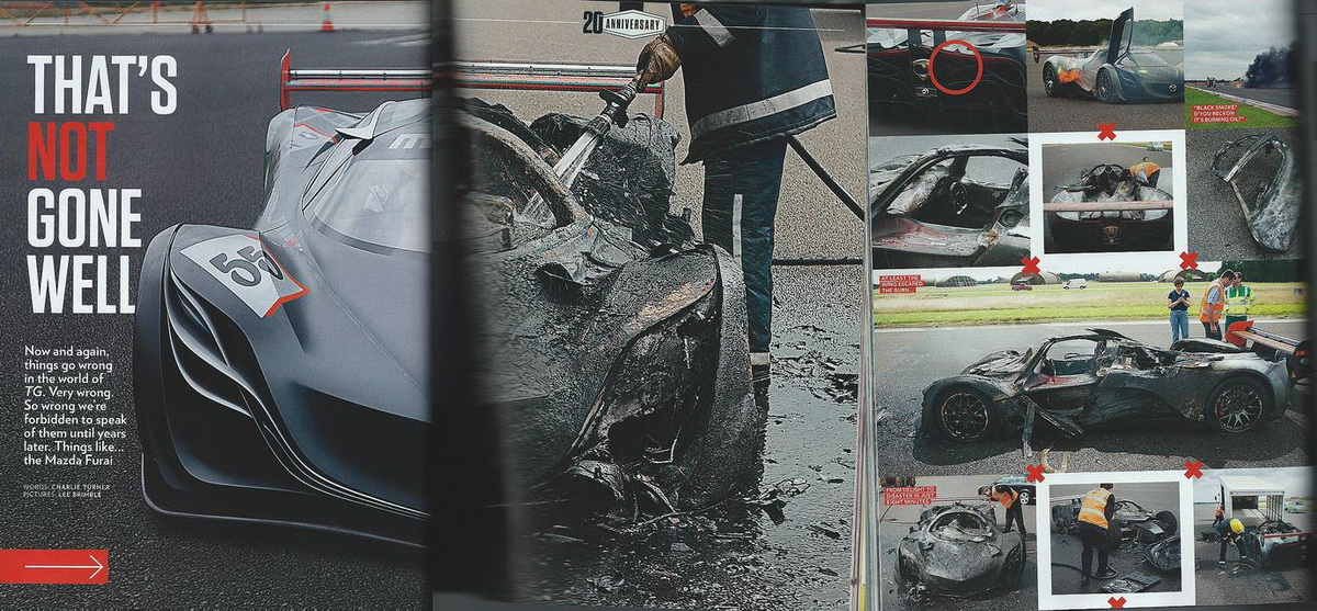 Mazda Furai uništena tokom Top Gear testa Trio Driver BlogTrio Driver