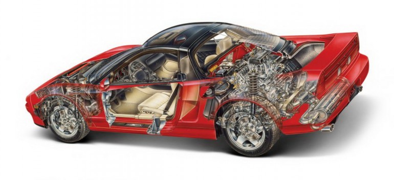 Honda NSX presek