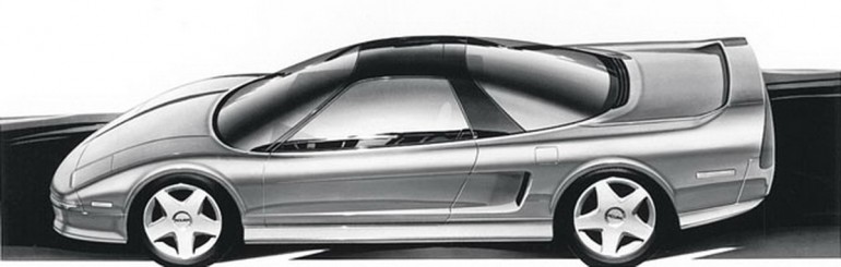 Honda NSX skica
